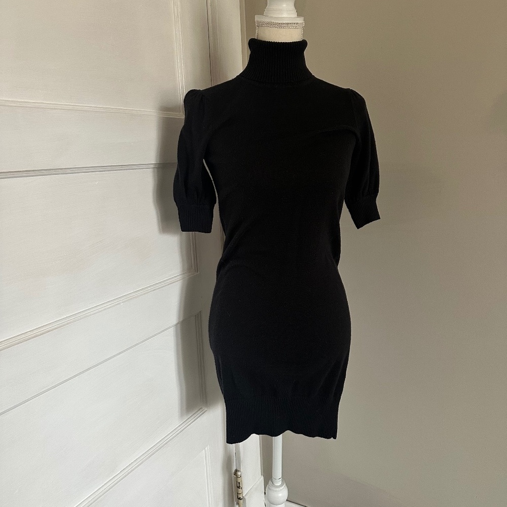 Vintage Express black mini sweater dress